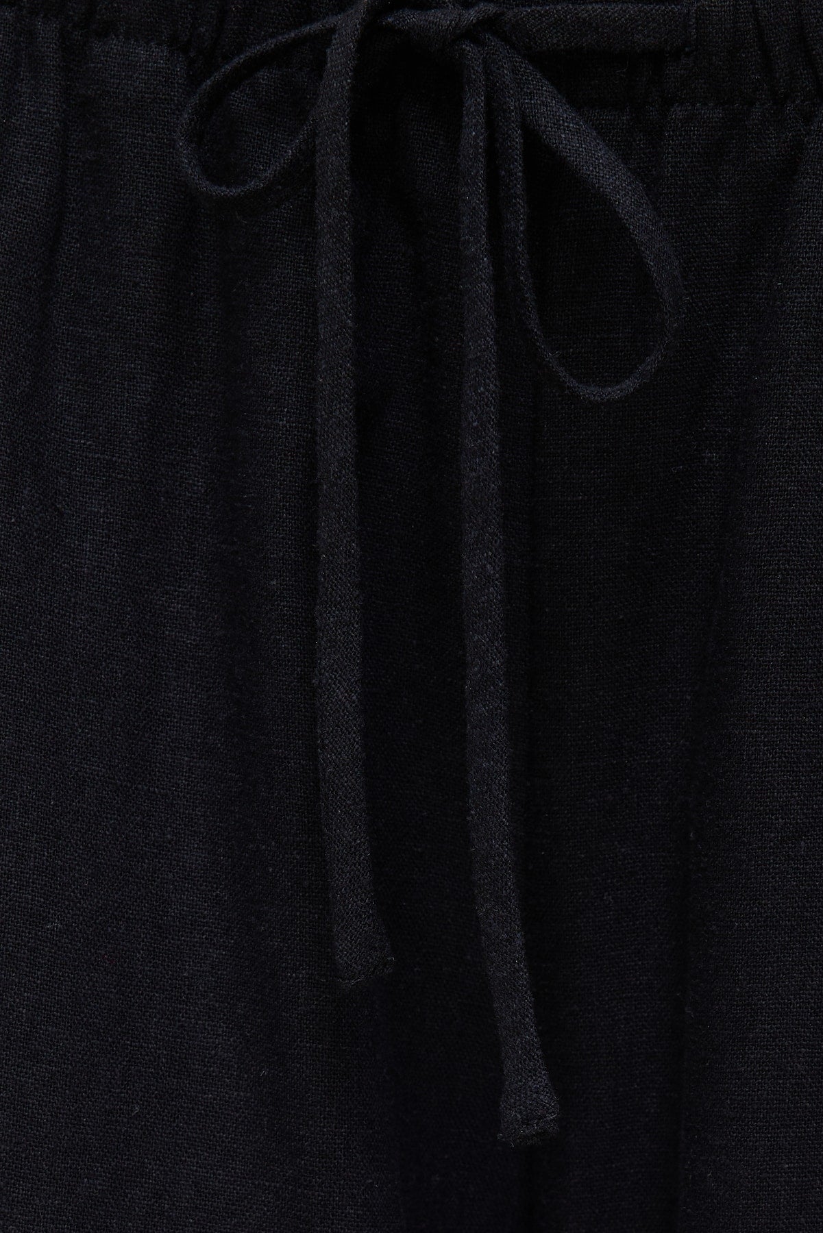Leo Linen Wide Leg Pants Black - Dynamite