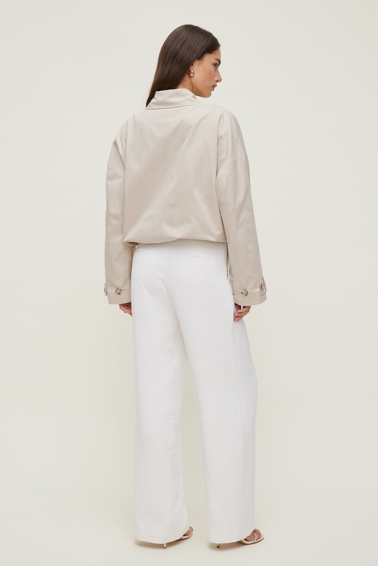 Alex Airflow Wide Leg Pants White - Dynamite