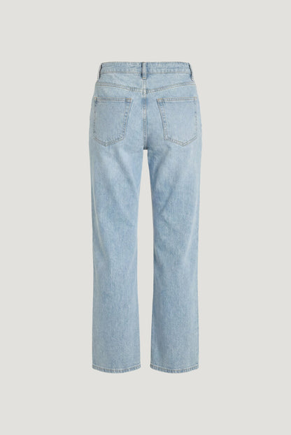 Low Rise Relaxed Straight Leg Jeans Blue - Dynamite