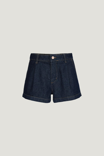 Eliana High Rise Jean Shorts Blue - Dynamite