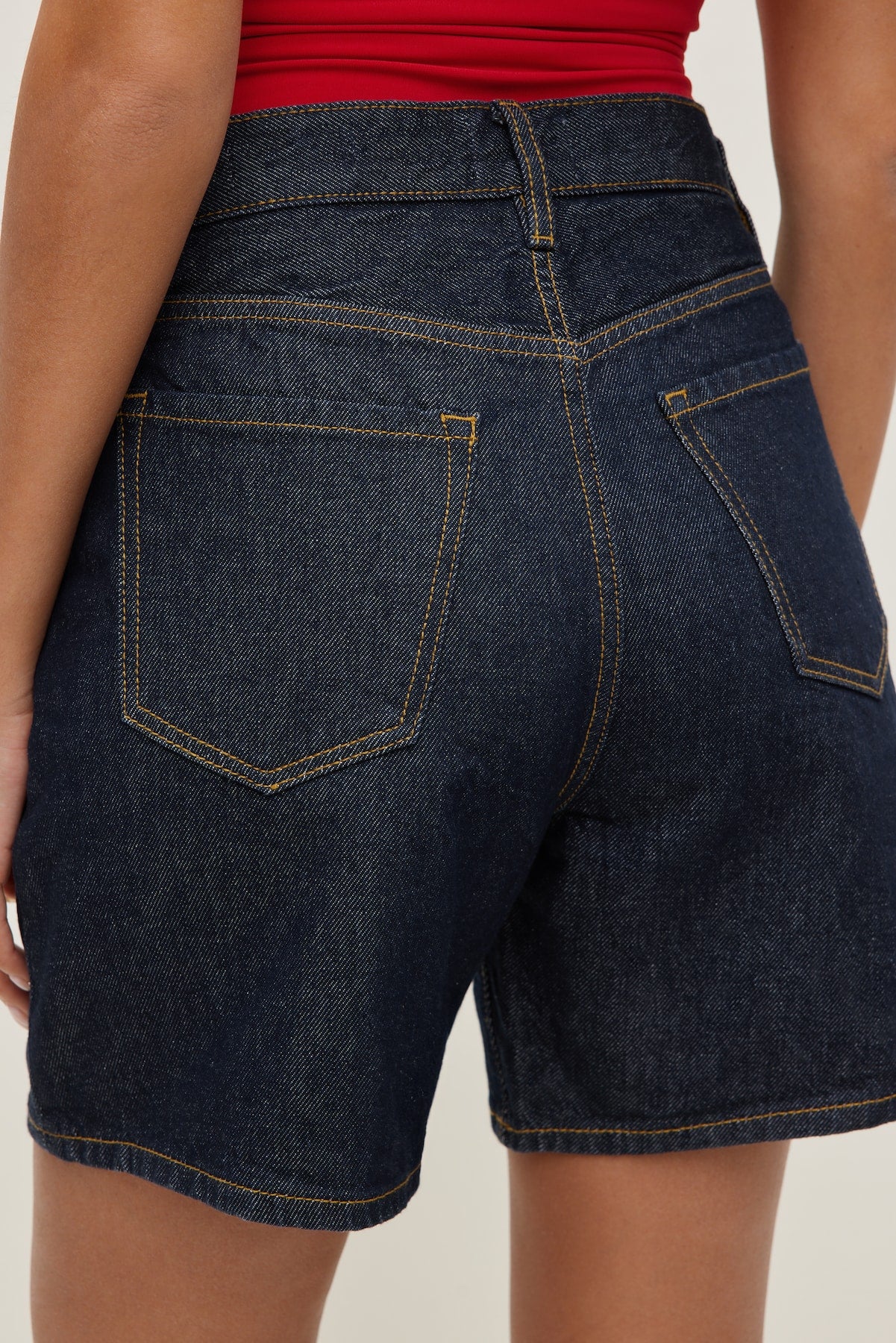 Harper High Rise Jean Shorts Blue - Dynamite