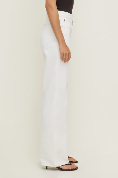 Heidi High Rise Wide Leg Jeans Beige - Dynamite