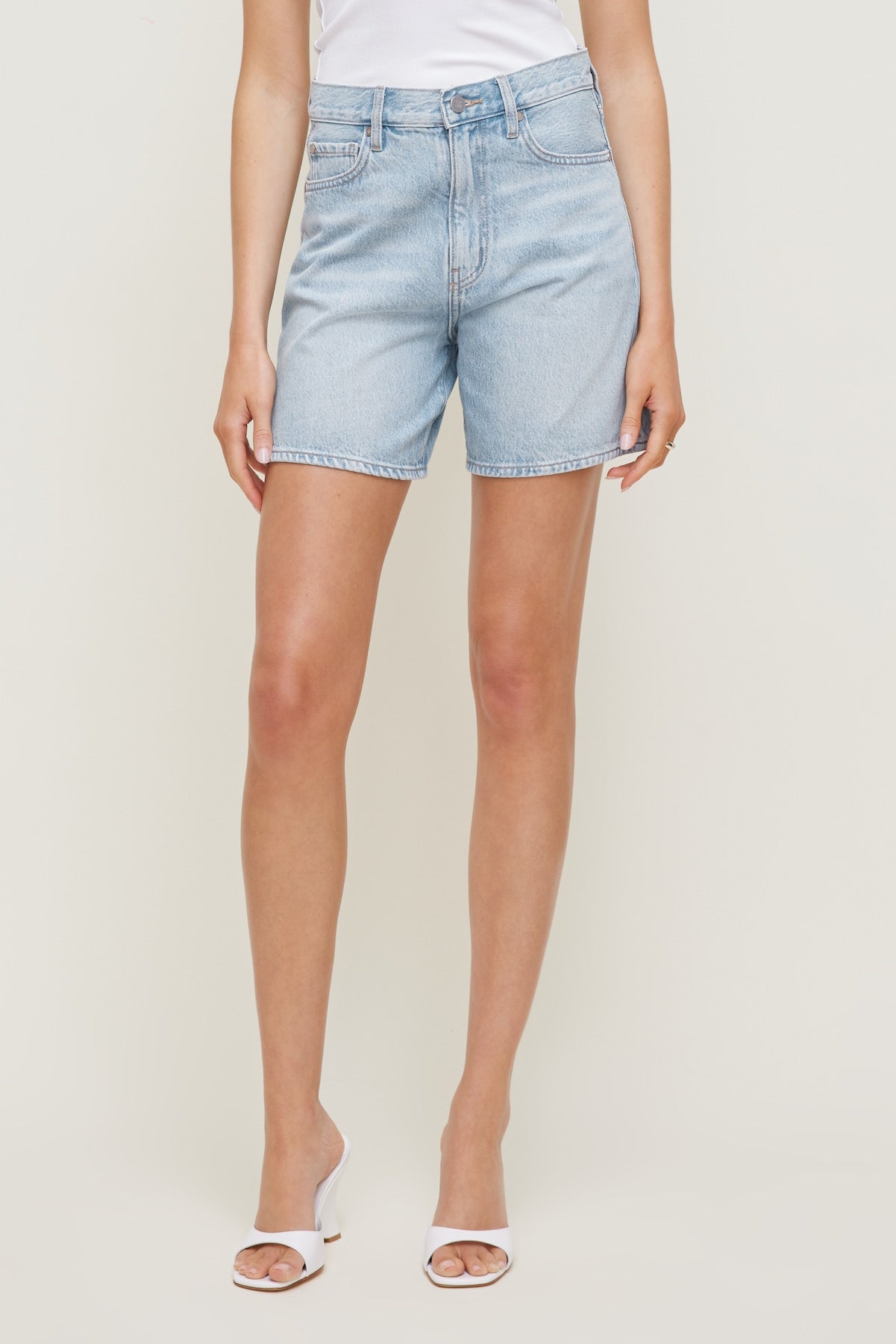 Harper High Rise Jean Shorts Blue - Dynamite