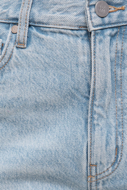Harper High Rise Jean Shorts Blue - Dynamite