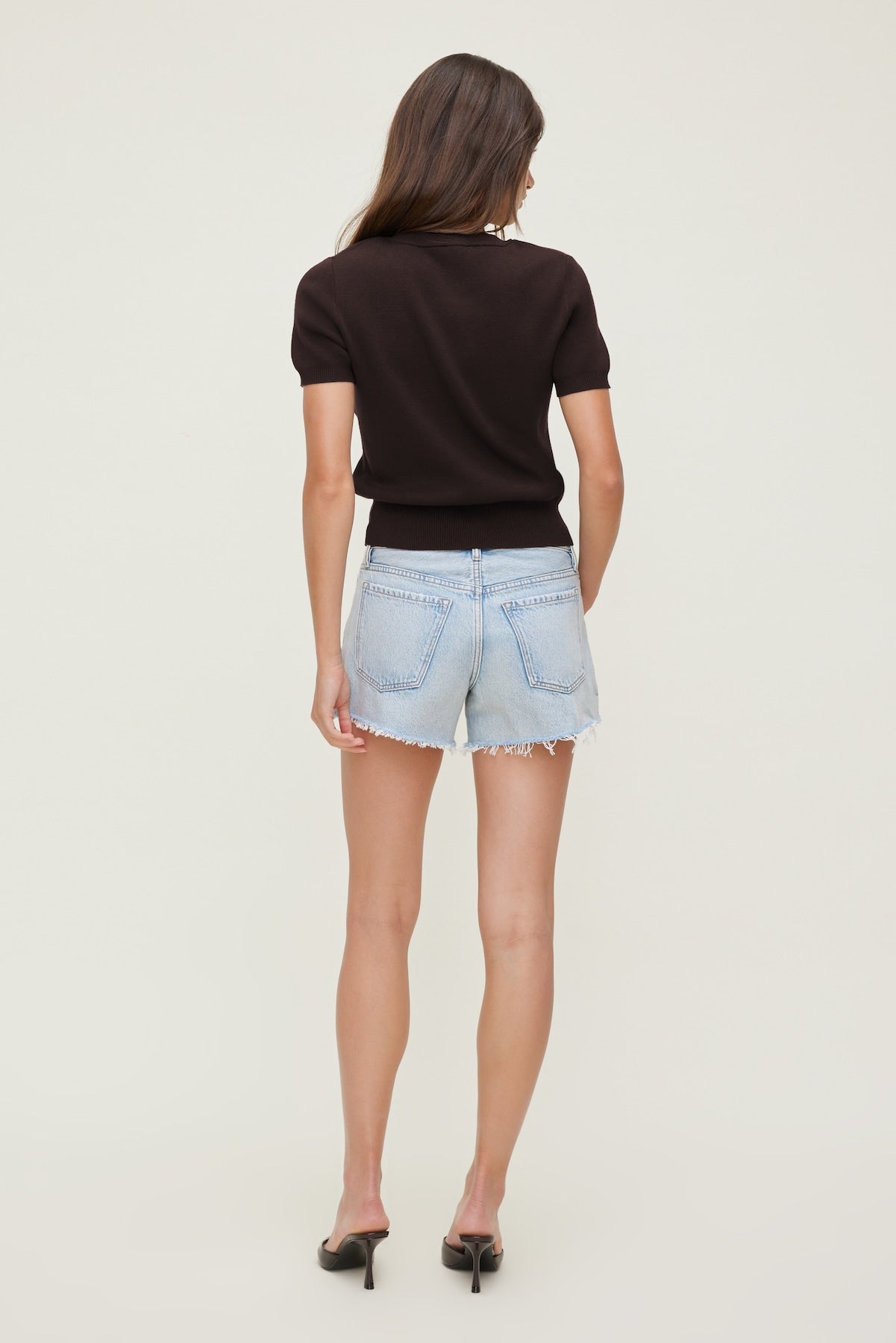 James Relaxed Mid Rise Jean Shorts Blue - Dynamite