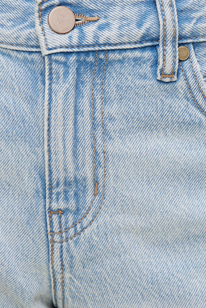 James Relaxed Mid Rise Jean Shorts Blue - Dynamite