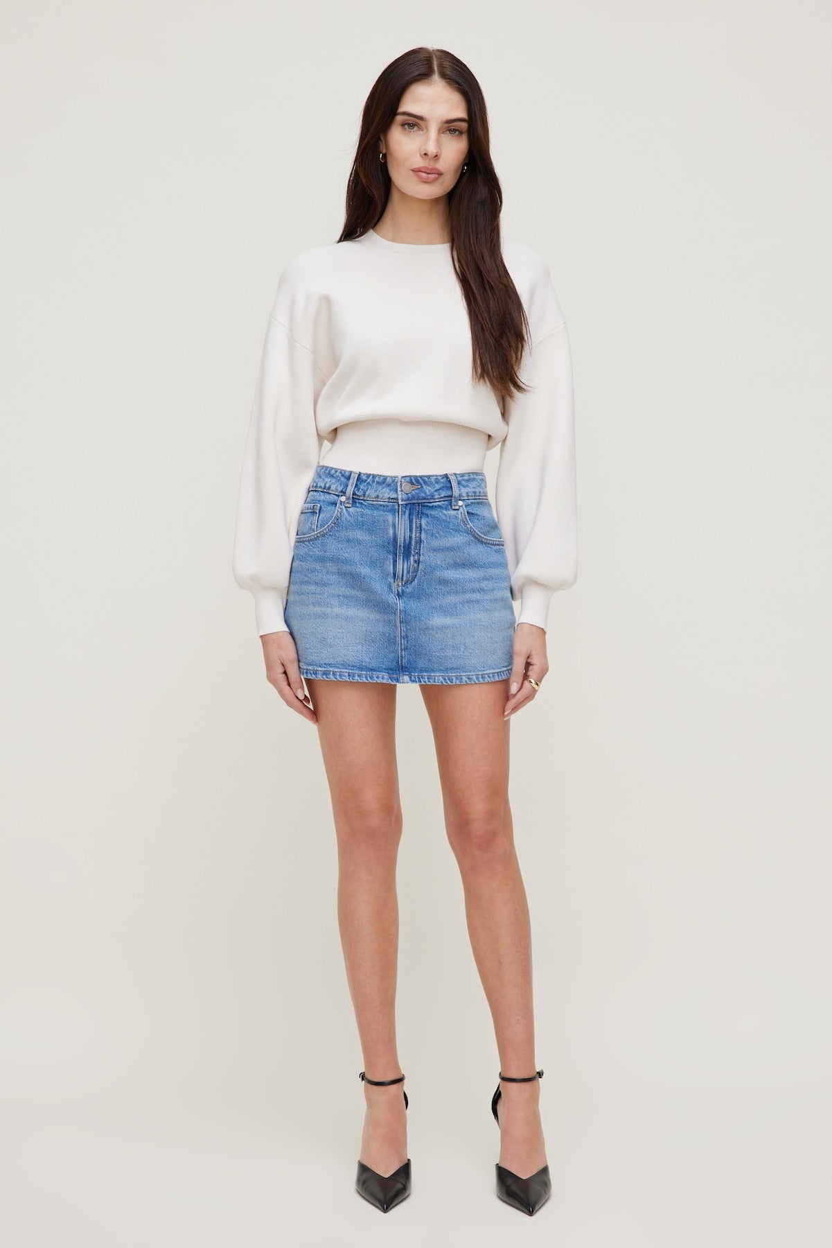 Gia Mini Denim Skort Blue - Dynamite