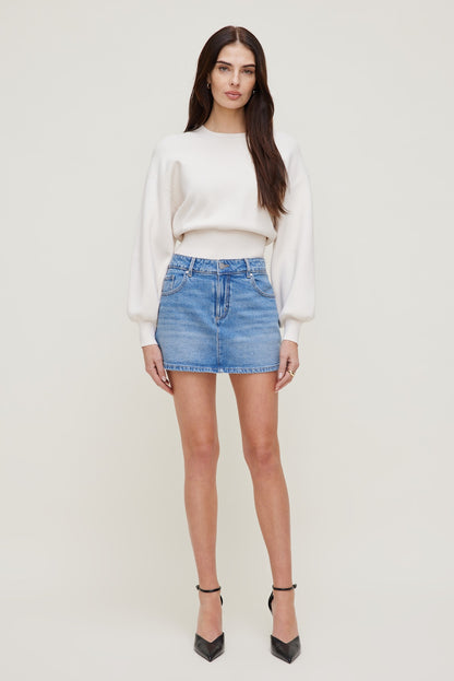 Gia Mini Denim Skort Blue - Dynamite