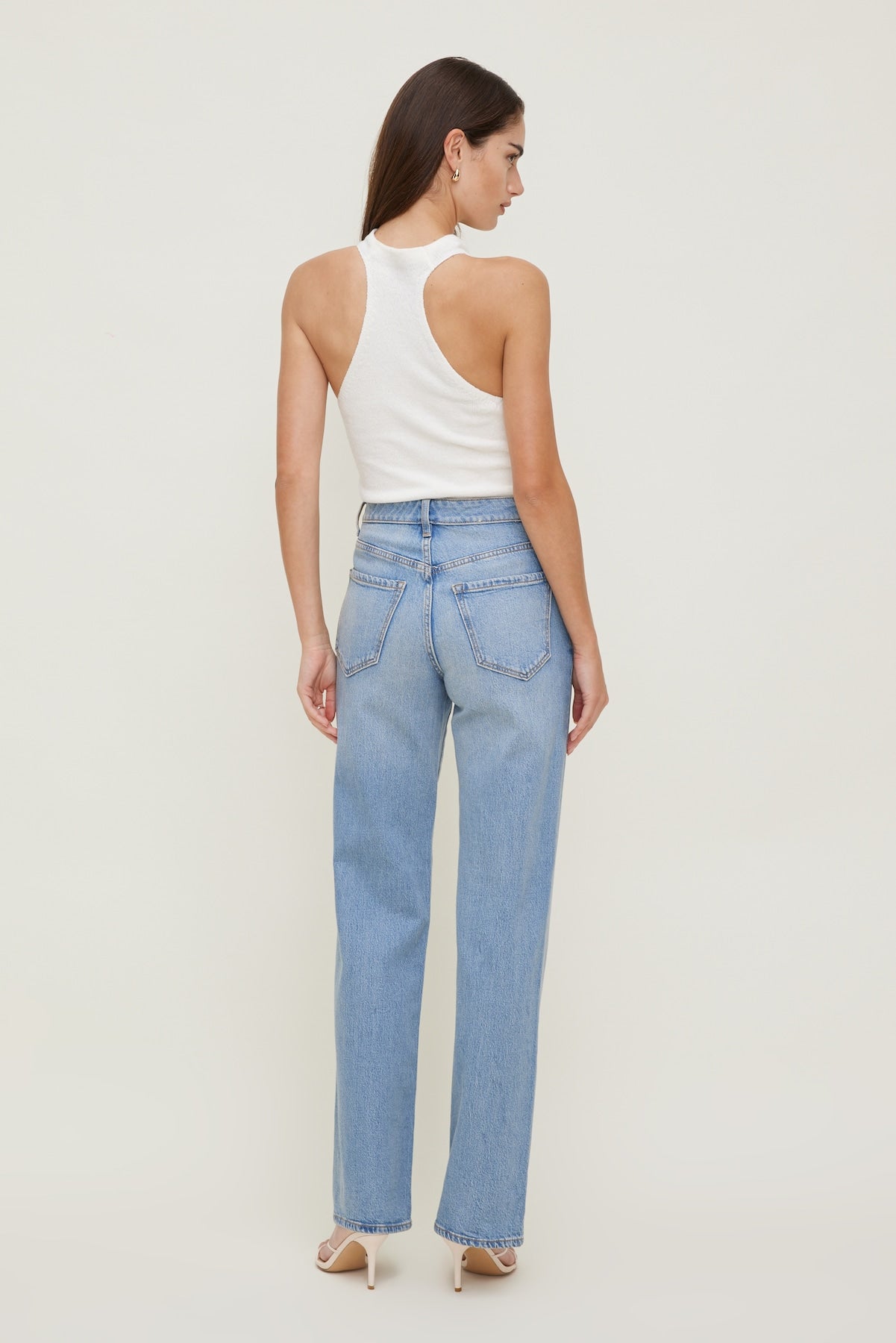 Heidi High Rise Wide Leg Jeans Blue - Dynamite