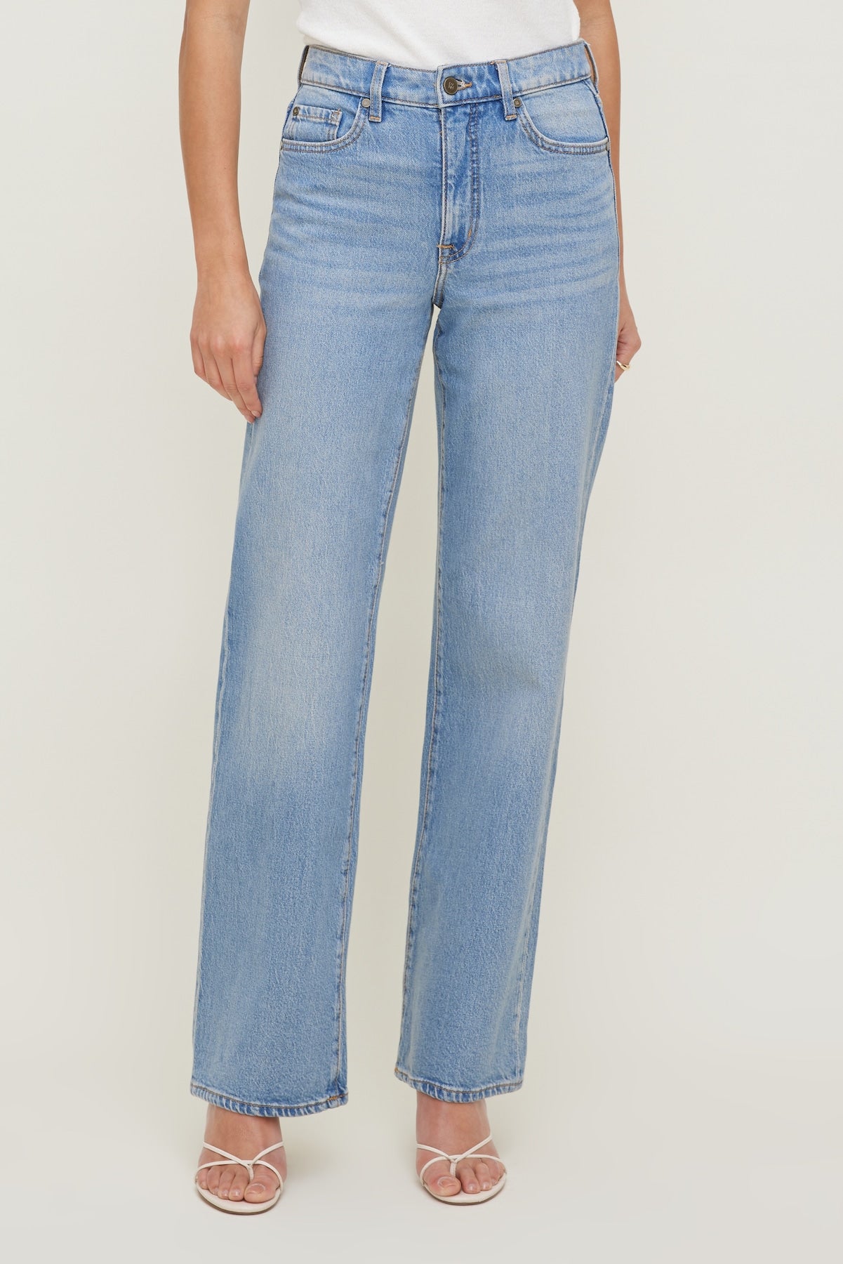 Heidi High Rise Wide Leg Jeans Blue - Dynamite