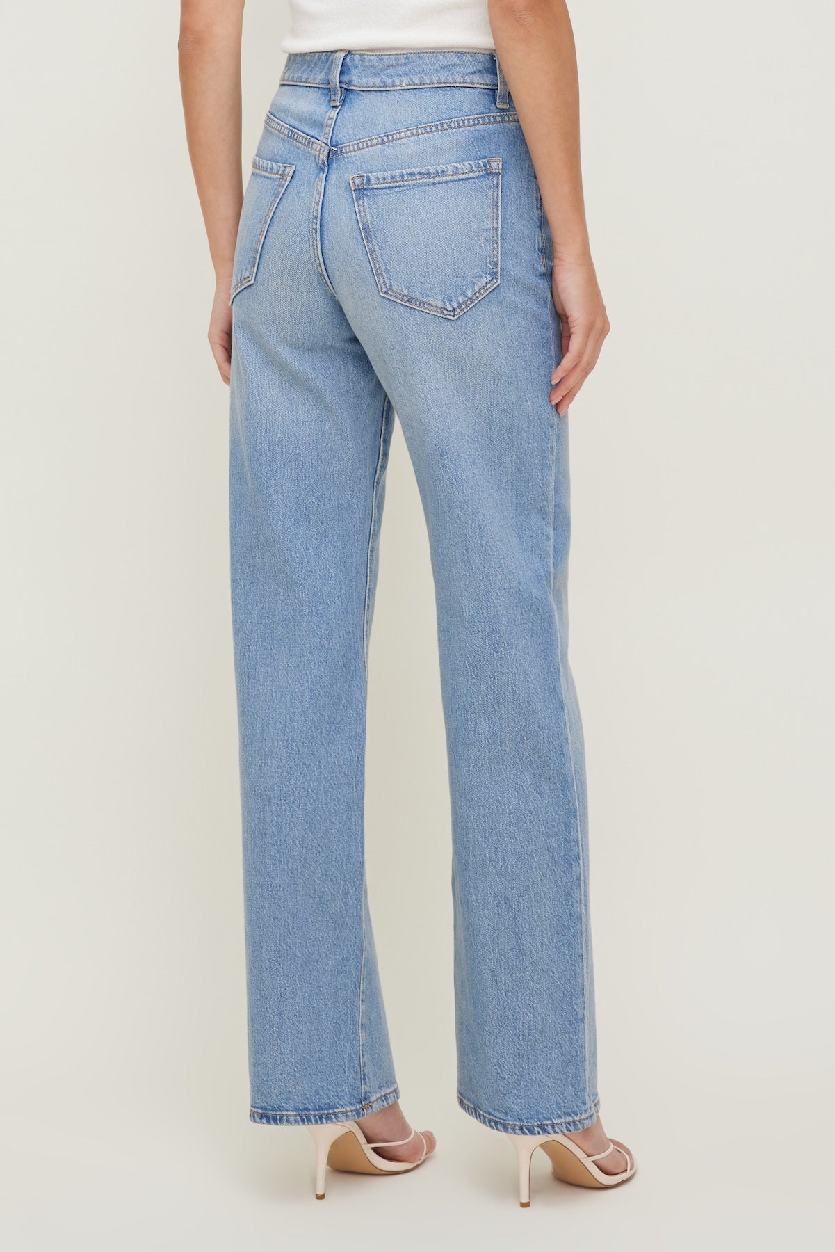 Heidi High Rise Wide Leg Jeans Blue - Dynamite