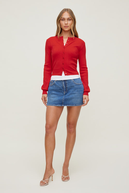 Gia Mini Denim Skort Blue - Dynamite