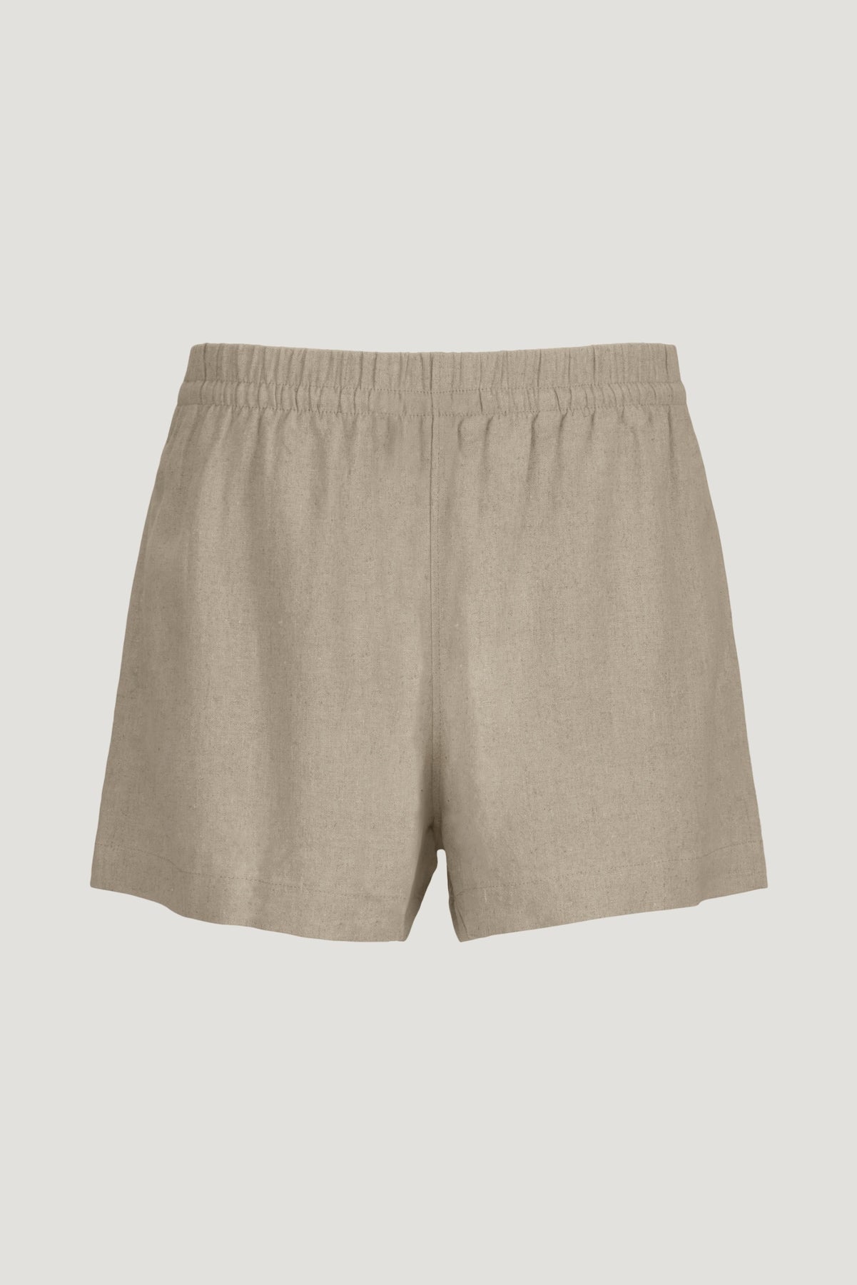 Linen High Rise Shorts Beige - Dynamite