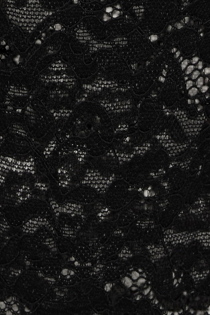 Sheer Lace Midi Skirt Black - Dynamite