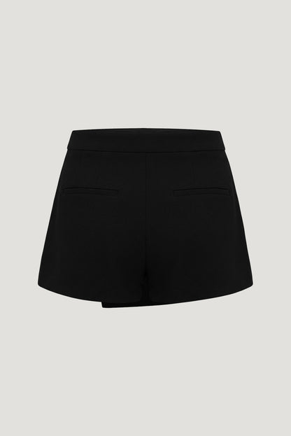 Penny Asymmetric Mini Skort Black - Dynamite