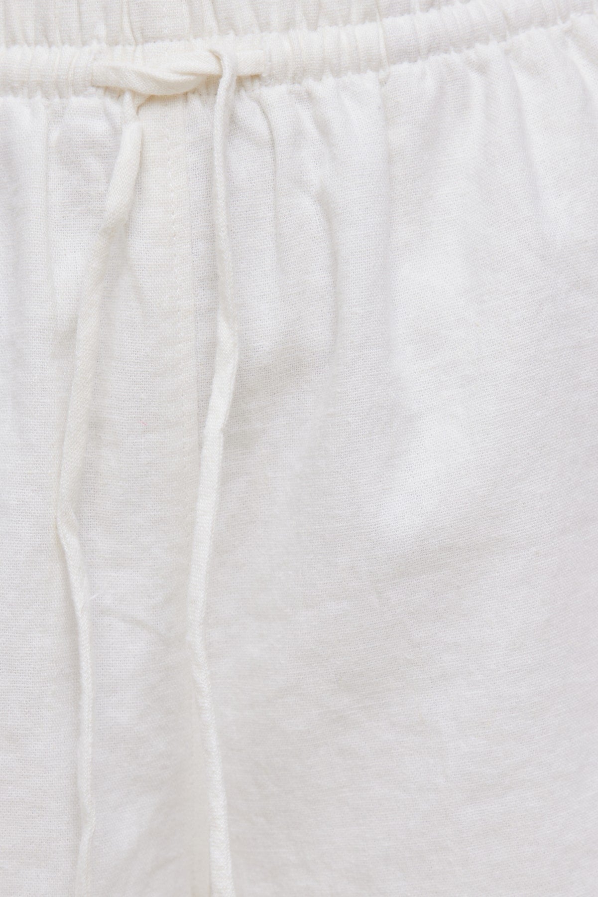 Linen High Rise Shorts White - Dynamite