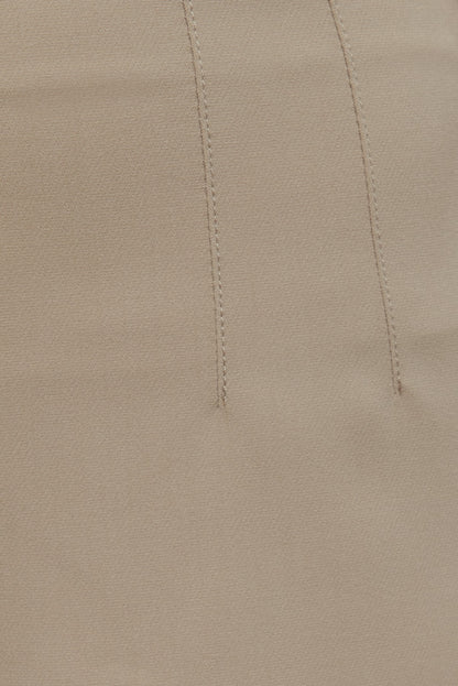 Ultra High Rise A Line Shorts BEIGE - Dynamite