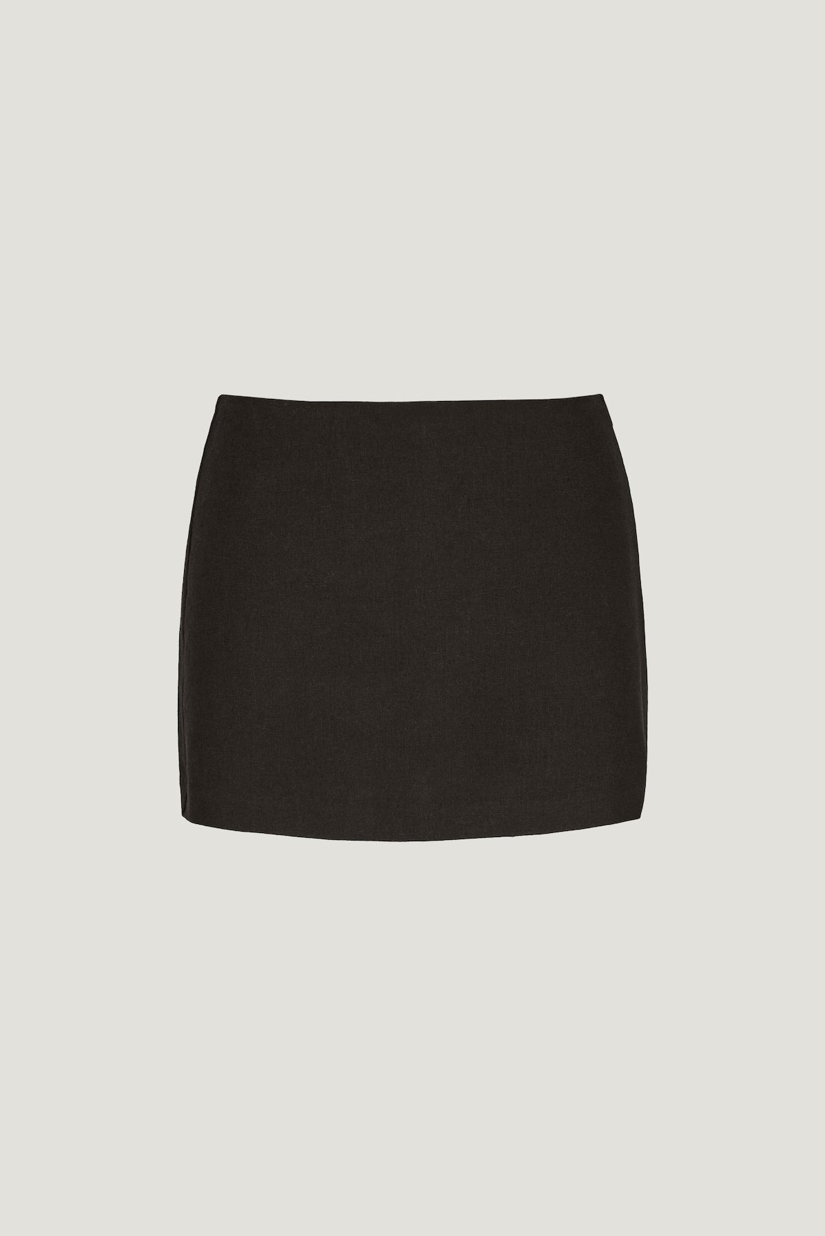 Stacie Linen Mini Skort Brown - Dynamite