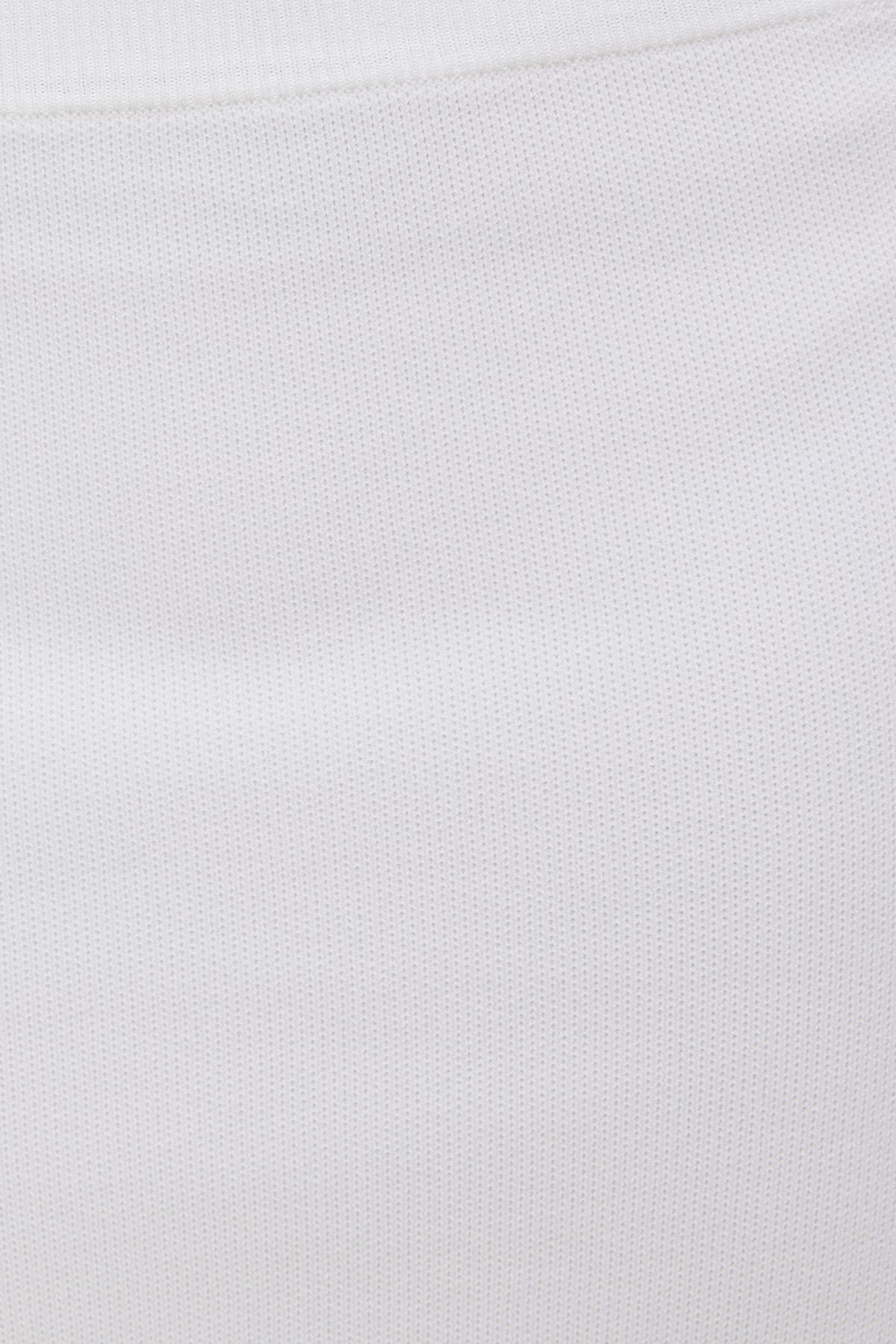 Scallop Trim Maxi Skirt White - Dynamite