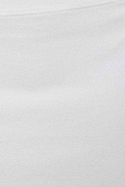 Scallop Trim Maxi Skirt White - Dynamite