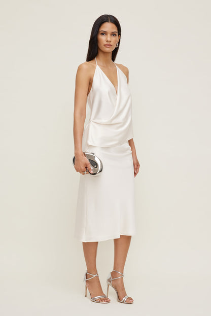 Metal Bean Clutch Gray - Dynamite