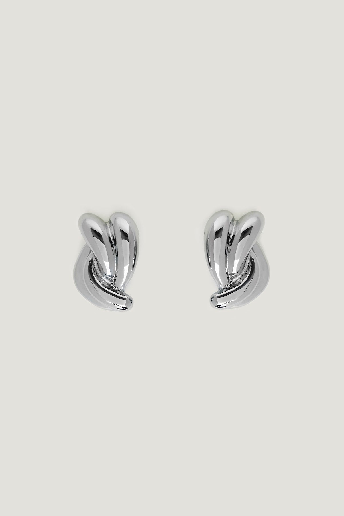 Double Twist Earrings Gray - Dynamite