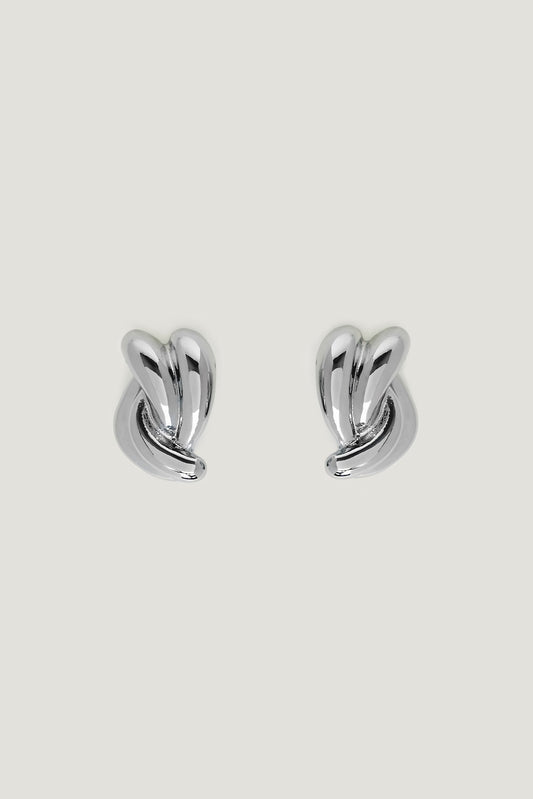 Double Twist Earrings Gray - Dynamite