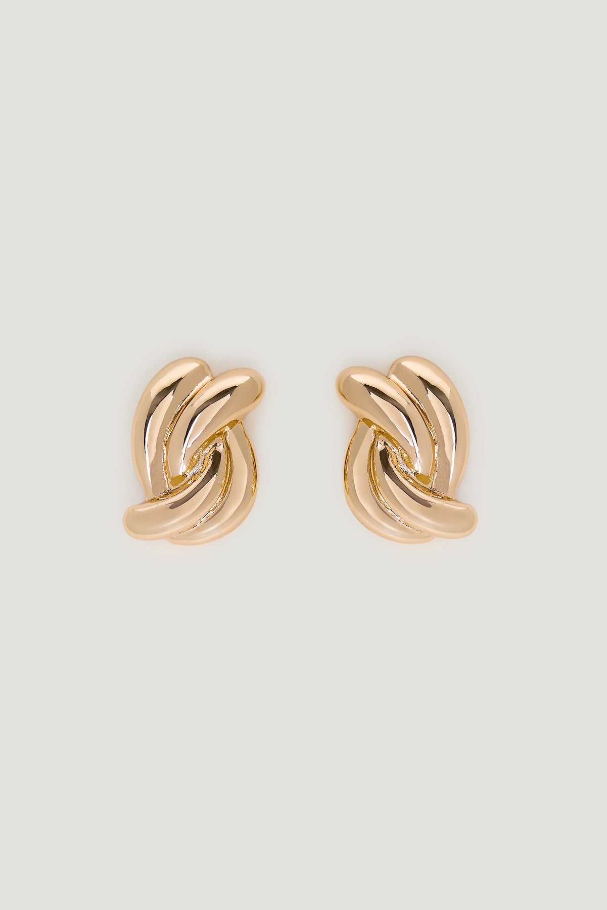Double Twist Earrings Yellow - Dynamite