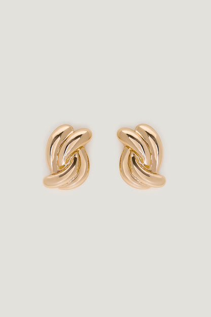 Double Twist Earrings Yellow - Dynamite