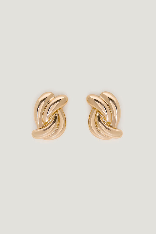 Double Twist Earrings Yellow - Dynamite