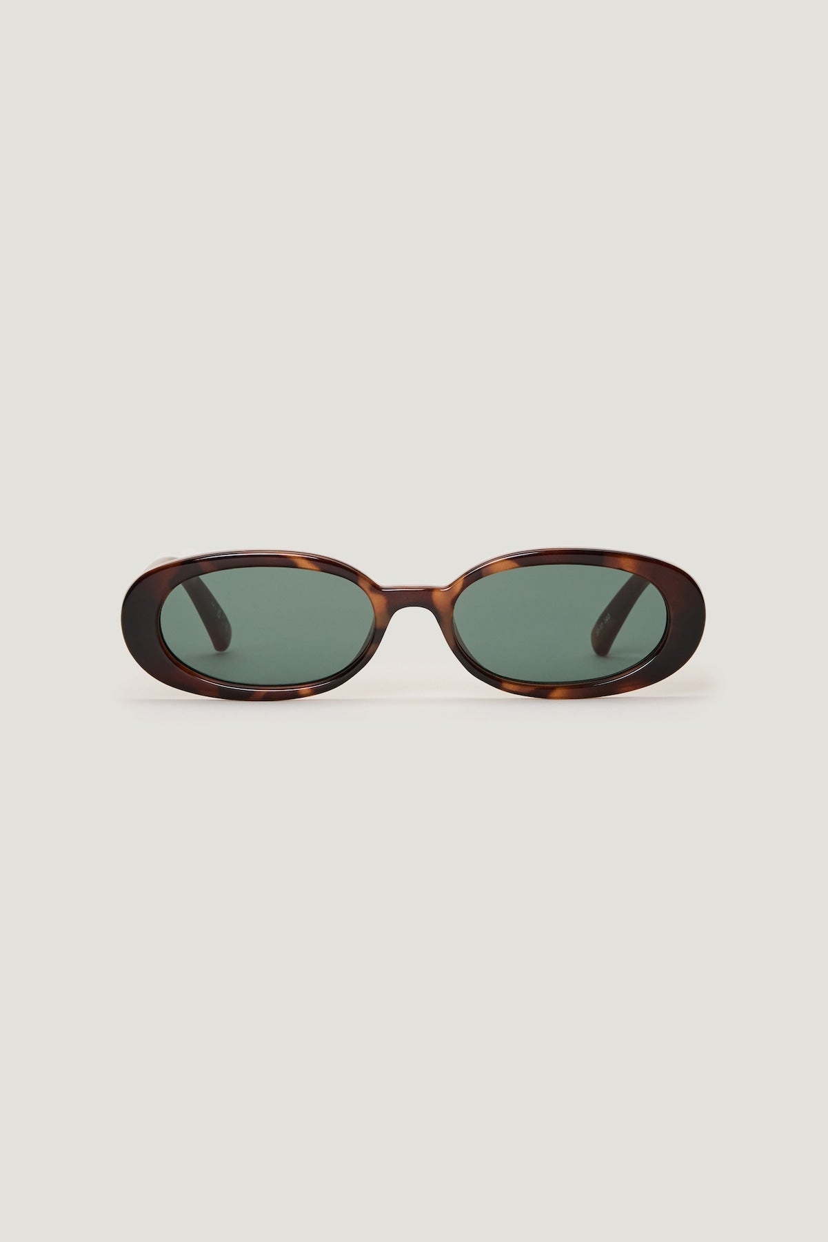 LE SPECS | Outta Love Oval Sunglasses Brown - Dynamite