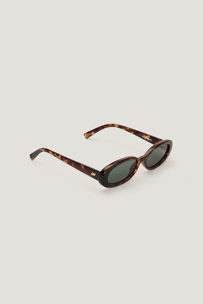 LE SPECS | Outta Love Oval Sunglasses Brown - Dynamite