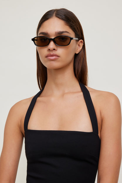 LE SPECS | Honey Pot Rectangular Sunglasses Black - Dynamite