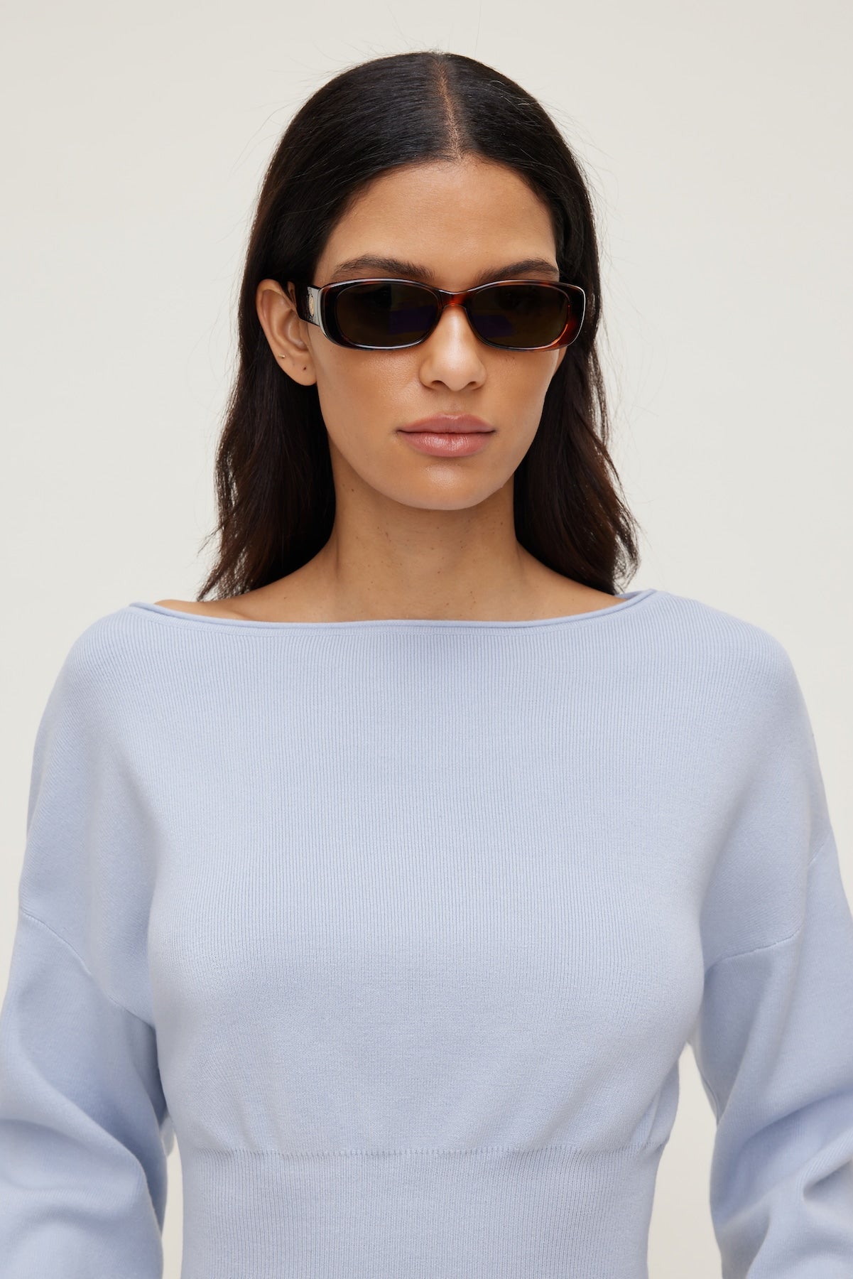LE SPECS | Unreal Rectangular Sunglasses Brown - Dynamite