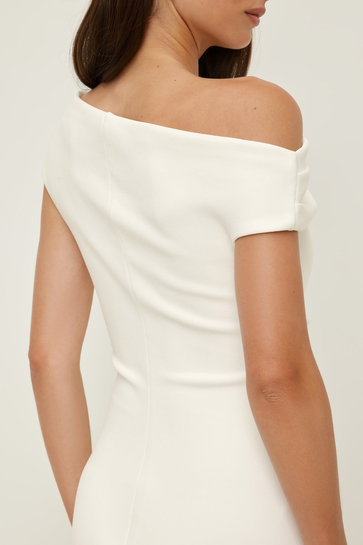 Jana Crepe Mini Dress White - Dynamite