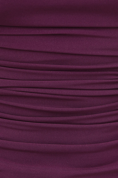Sculpt Cowl Halter Top Purple - Dynamite