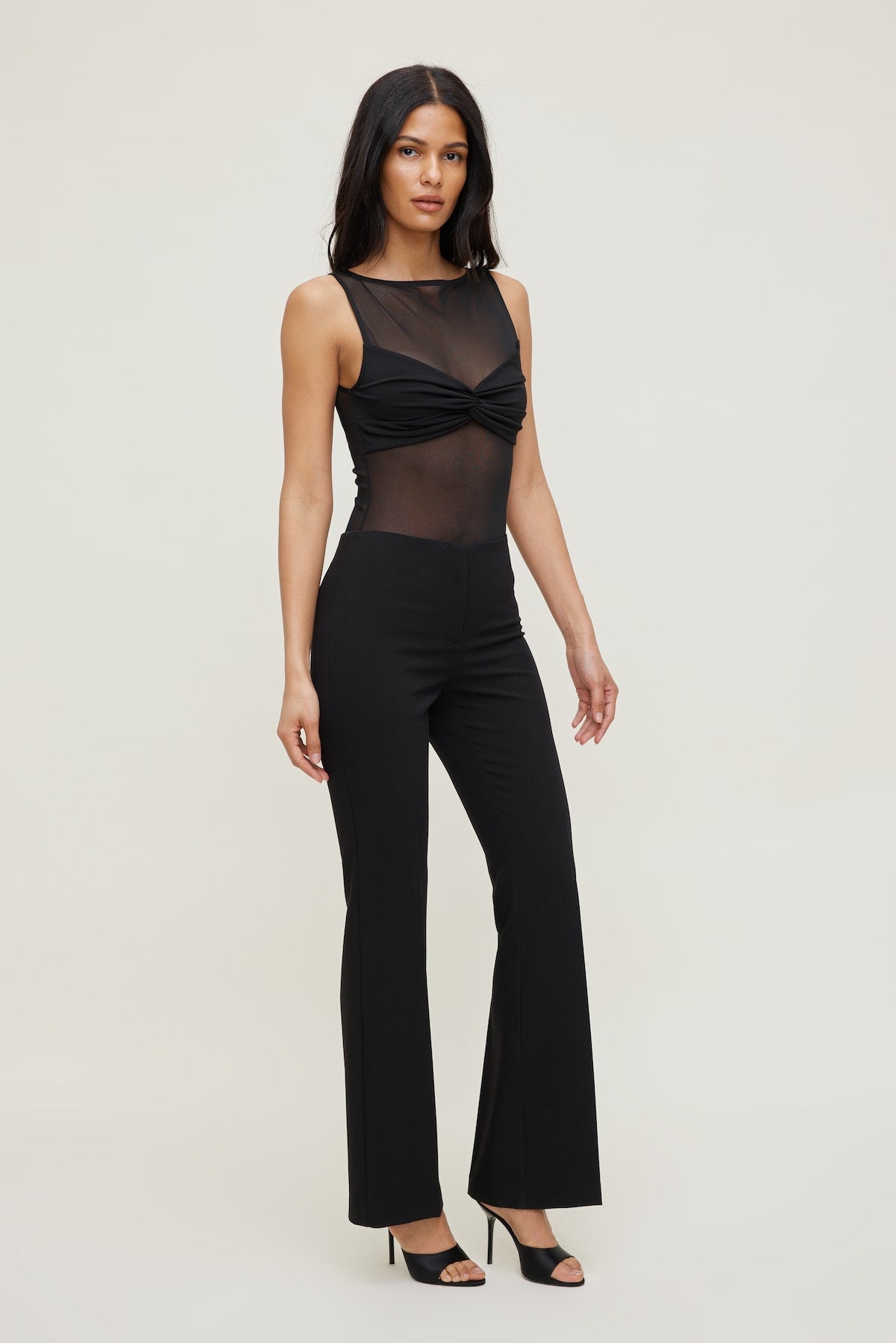 Kai Sheer Mesh Bodysuit Black - Dynamite