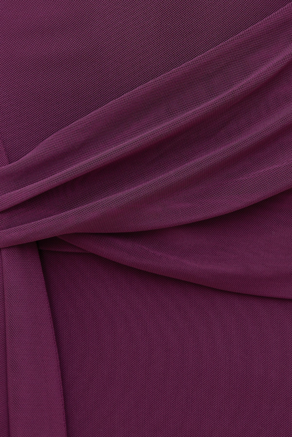 Scarlet Draped Mesh Maxi Dress PURPLE - Dynamite