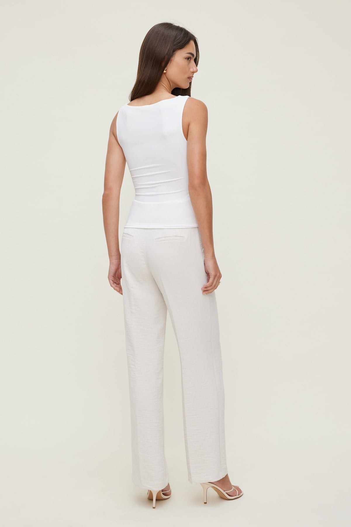 Camelia Airflow Clean Straight Leg Pants Beige - Dynamite