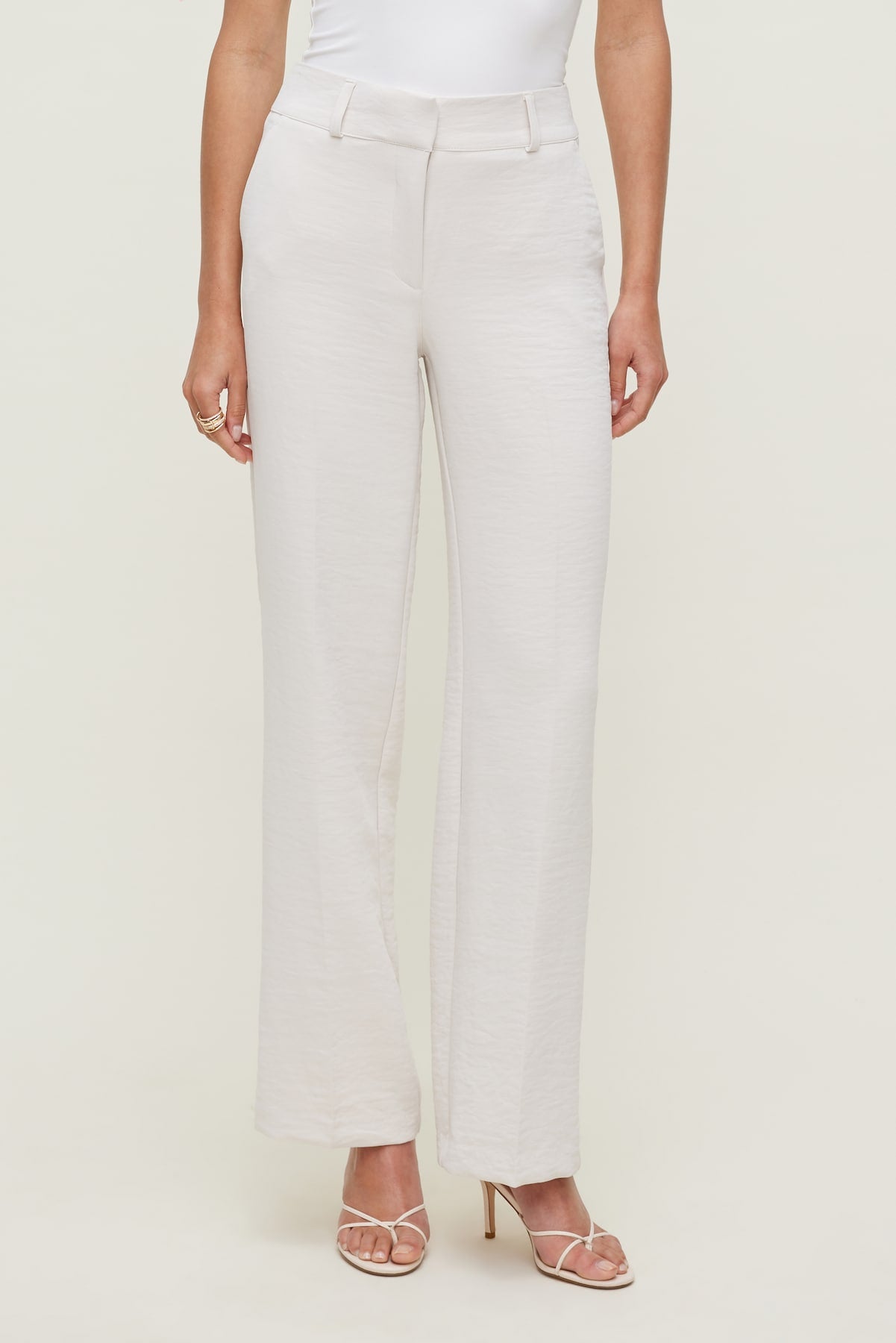 Camelia Airflow Clean Straight Leg Pants Beige - Dynamite