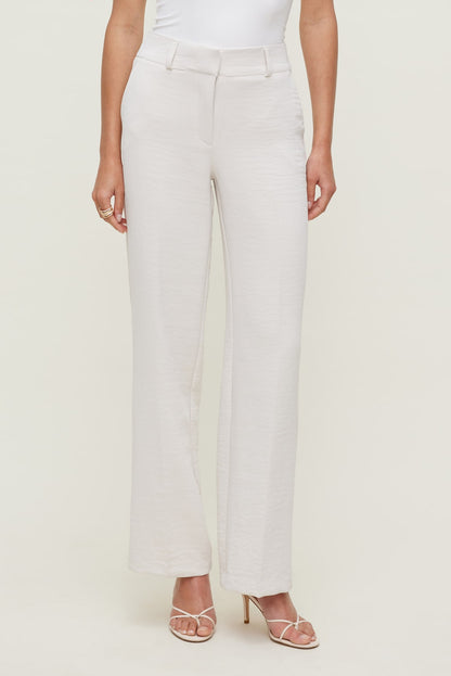 Camelia Airflow Clean Straight Leg Pants Beige - Dynamite