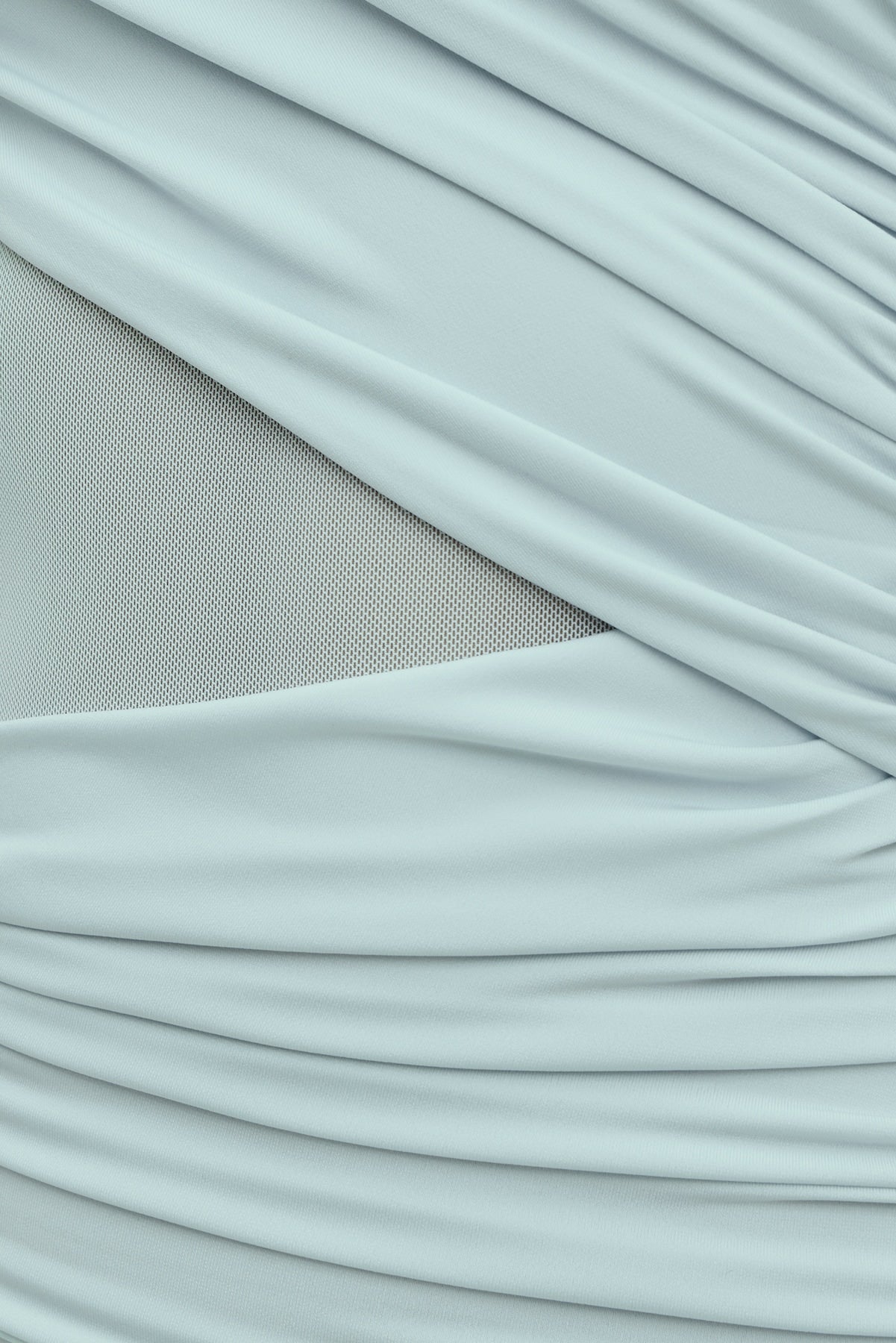 Sculpt Draped Mini Dress Blue - Dynamite