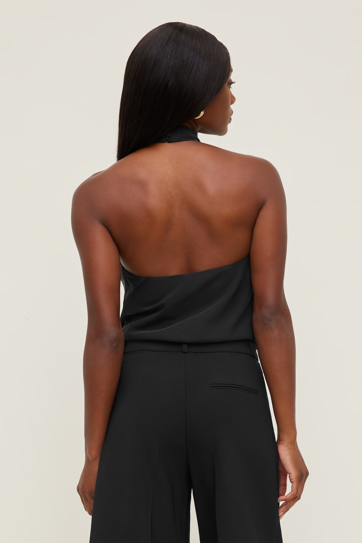 Buckle Halter Top BLACK - Dynamite