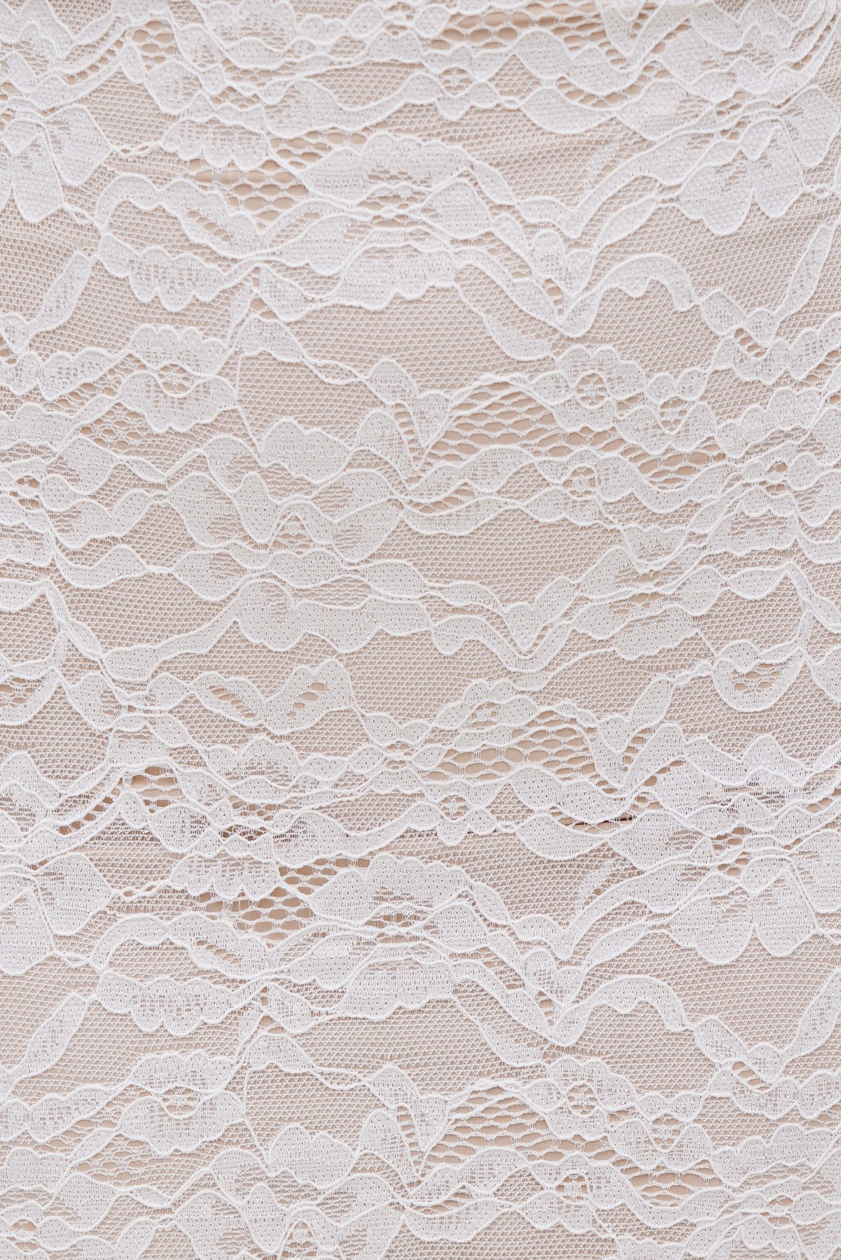 Monet Lace Overlay Maxi Dress White - Dynamite