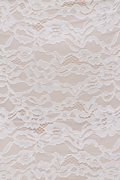 Monet Lace Overlay Maxi Dress White - Dynamite