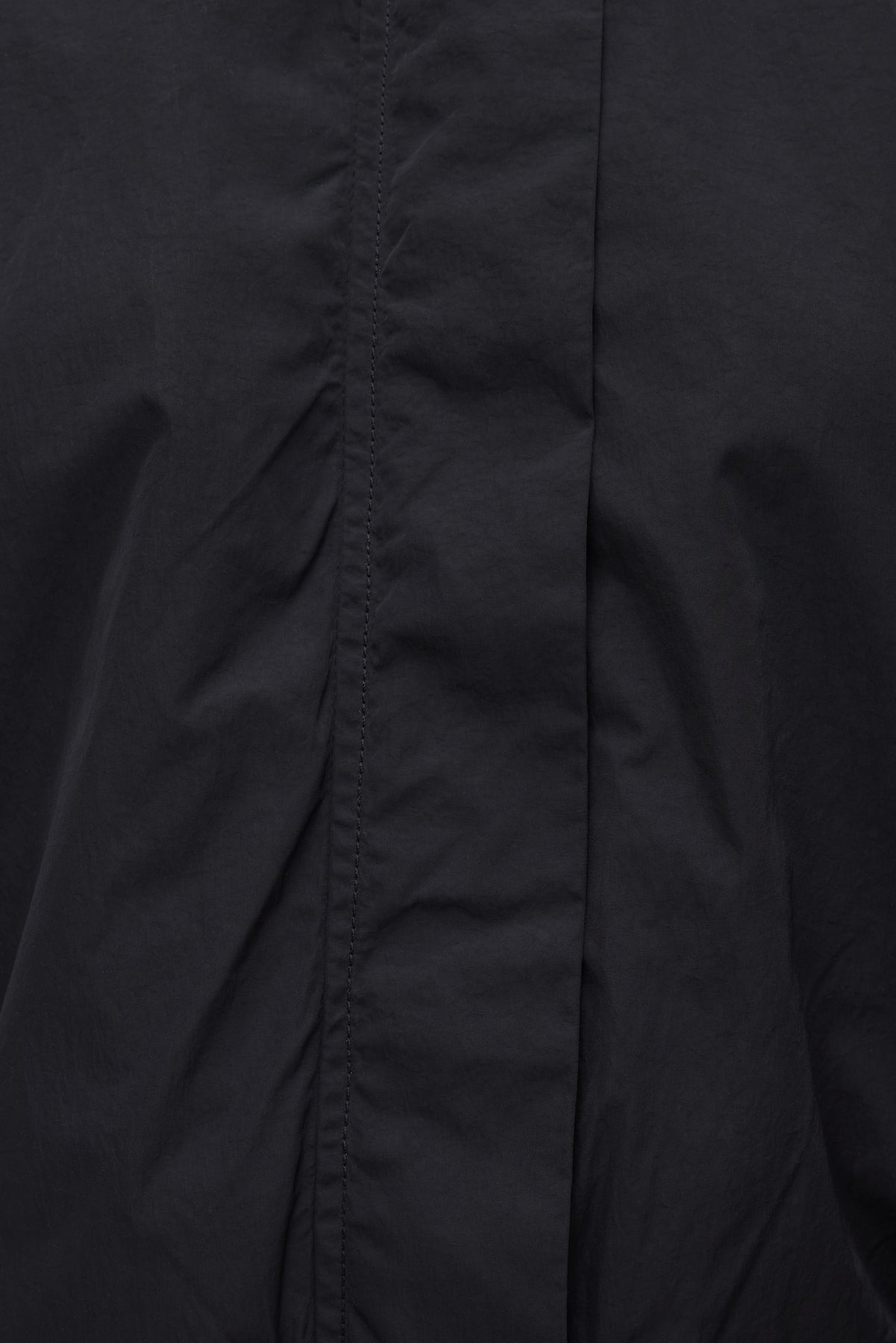 High Neck Drawstring Jacket Black - Dynamite