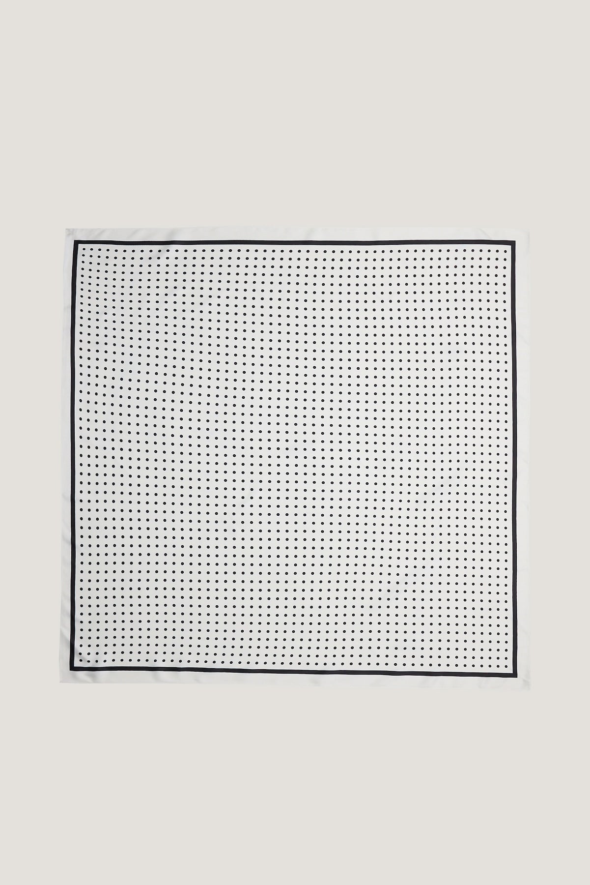 Polka Dot Oversized Square Scarf White - Dynamite