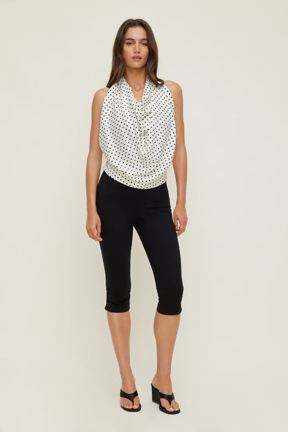 Polka Dot Oversized Square Scarf White - Dynamite