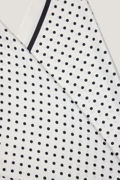 Polka Dot Oversized Square Scarf White - Dynamite