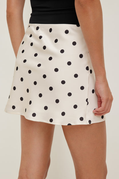 Slip Satin Mini Skirt Black - Dynamite